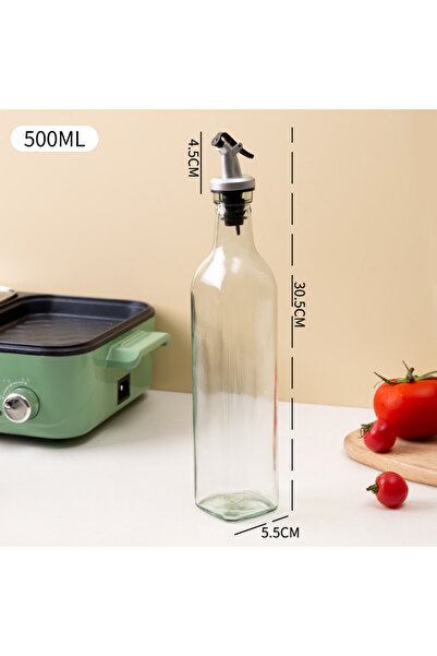 Choice1 C Glass Square Seasoning Bottle Leak Proof Kitchen Oil Bottle 150/250...