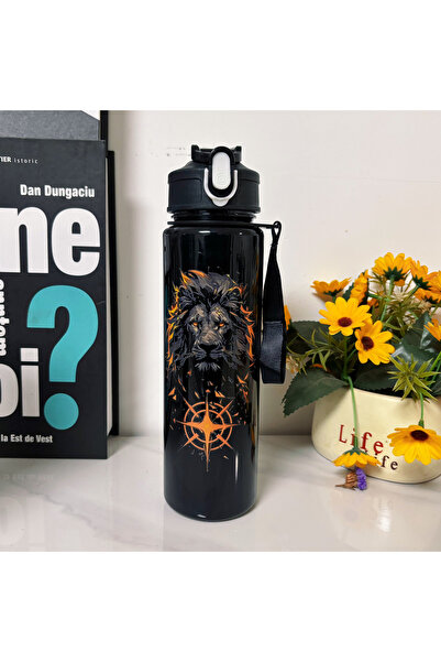 choice2 كوب ماء محمول سعة 0.75 لتر بتصميم أسد ونمر وبقرة لطيف، 750 مل، مناسب ...