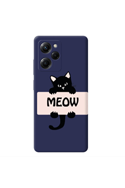 Other Xiaomi Poco X5 Pro Meow Dark blue Colored Silicone TPU Θήκη