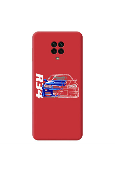Other Xiaomi Redmi Note 9 Pro Blue R34 Red Colored Silicone TPU Θήκη
