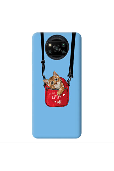 Other Xiaomi Poco X3 /X3 Pro Kitten Me Blue Colored Silicone TPU Θήκη