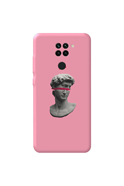 Other Xiaomi Redmi Note 9 Half statue Pink Colored Silicone TPU Θήκη