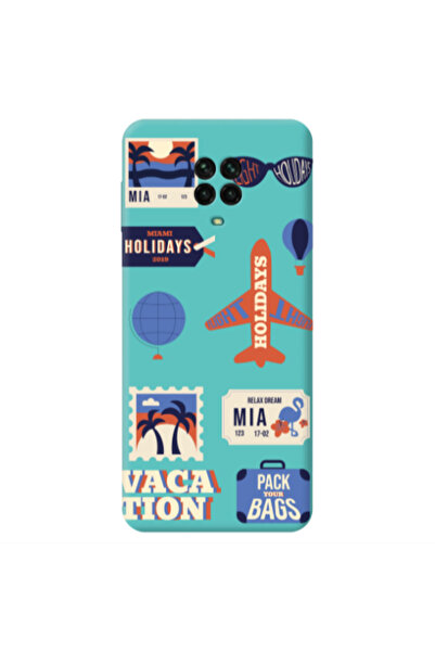 Other Xiaomi Redmi Note 9 Pro Vacation Turquoise Colored Silicone TPU Θήκη