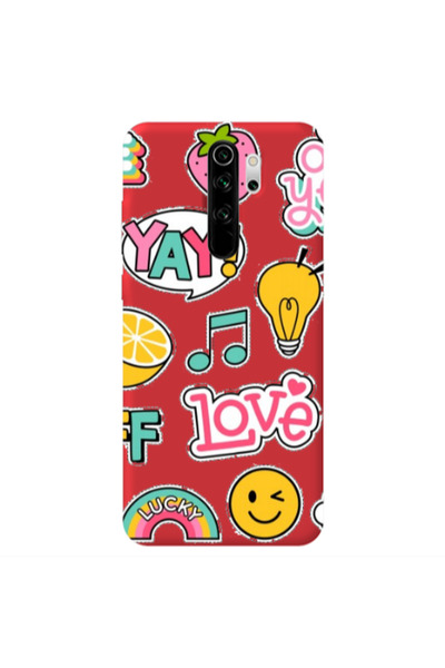 Other Xiaomi Redmi Note 8 Pro Cute desing Red Colored Silicone TPU Θήκη
