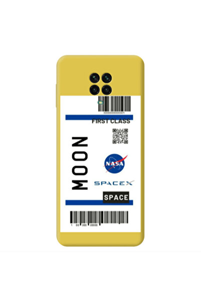 Other Xiaomi Redmi Note 9 Pro Moon spacex Yellow Colored Silicone TPU Θήκη