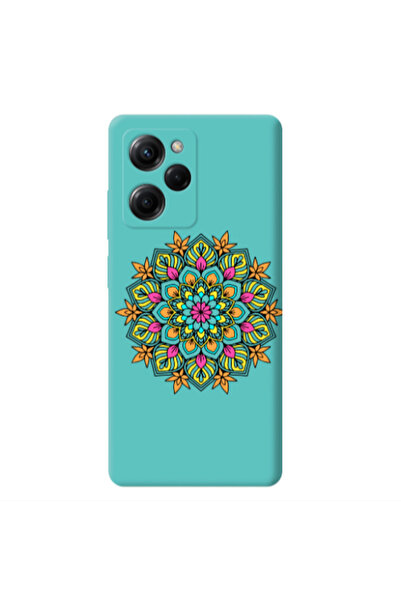 Other Xiaomi Poco X5 Pro Mandala D6 Turquoise Colored Silicone TPU Θήκη