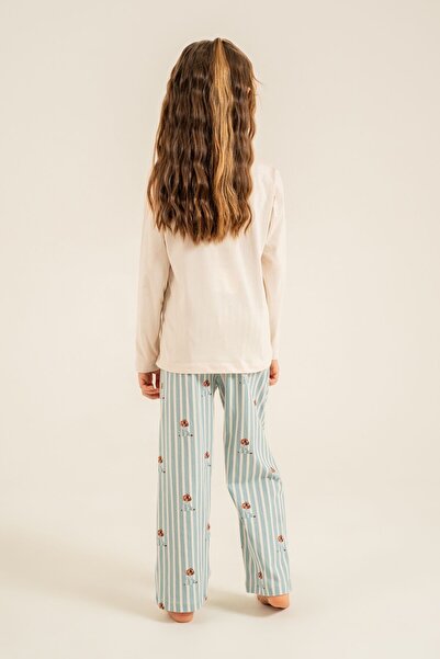 Arnetta Mother Daughter Sweet Dreams Cream Long Sleeve Pajama Set Ar3734-A-V1