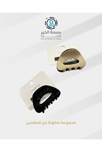 basmh مجموعة مشابك شعر شباصات مكونة من 2 قطع متعدد الأشكال والألوان