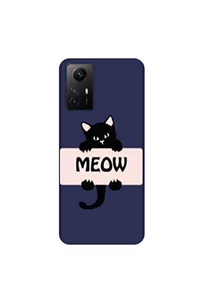 Other Xiaomi Redmi Note 12s Meow Dark blue Colored Silicone TPU Θήκη