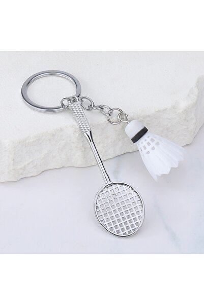 Choice white Noter New Creative 4 Colors Badminton Keychain Unisex Metal Hold...