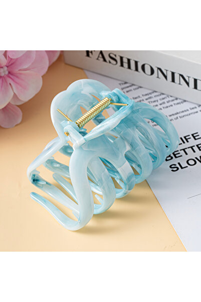 Choice5 5 blue New Large Marble Stripes Pumpkin Hair Claws Crab Hairpins For ...