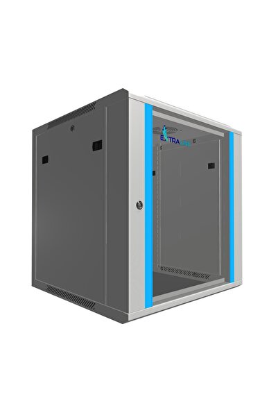Extralink 12U 600x600 Gri |   Dulap rack |   montat pe perete