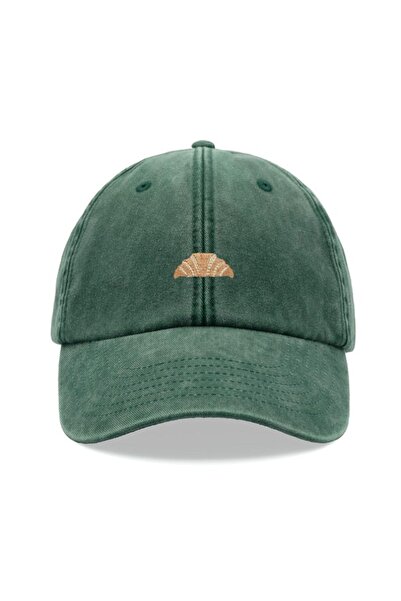 choice2 Adjustable green 1pc Croissant Printing Retro Baseball Caps,leisure W...