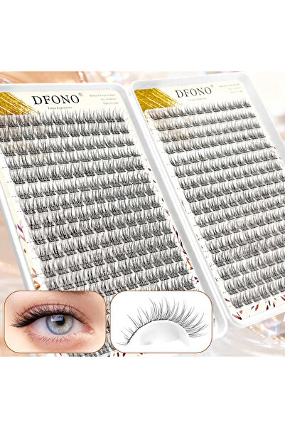Choice 10-12mm 10-12mm Triple Fishtail Lash Clusters 10-12mm C Curl Natural V...