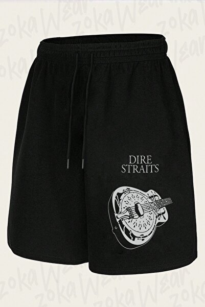 ZOKAWEAR Unisex Dire Straits V3 Design Printed Shorts