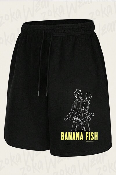 ZOKAWEAR Unisex Banana Fish Ash Lynx and Eiji Okumura Design Printed Shorts