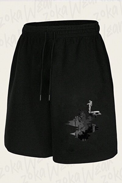 ZOKAWEAR Unisex Space Diving Design Printed Shorts