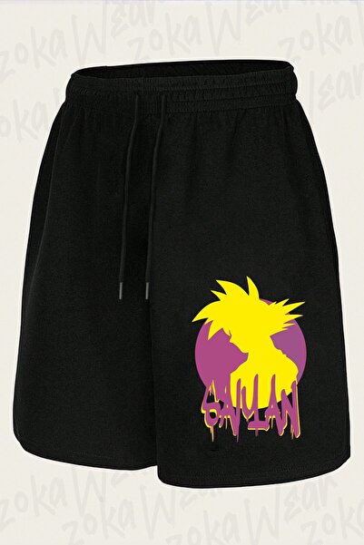 ZOKAWEAR Unisex Dragon Ball Saiyan Design Printed Shorts
