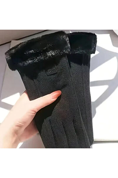Choice One Size Black Winter Women Thermal Lined Fashion Soft Gloves Artifici...