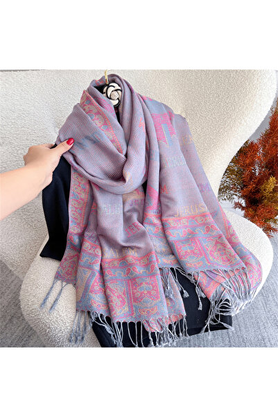 Choice5 70x180cm T835-21 2025 Luxury Thick Cashmere Scarf Women Print New Wra...