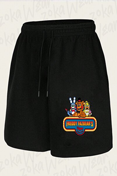 ZOKAWEAR Unisex Fnaf Five Nights V8 Design Printed Shorts