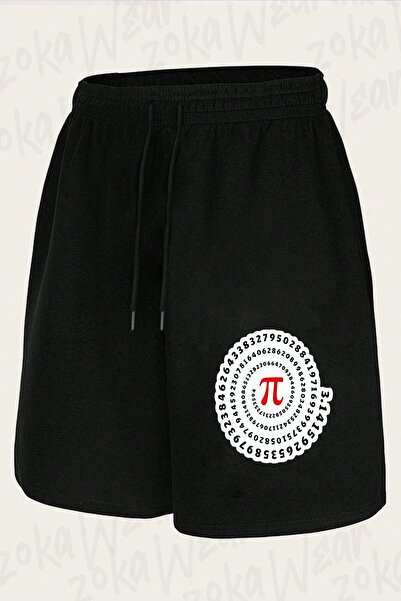 ZOKAWEAR Unisex Infinite Pi Count Design Printed Shorts