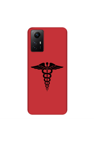 Other Xiaomi Redmi Note 12s Medical Spa Red Colored Silicone TPU Θήκη