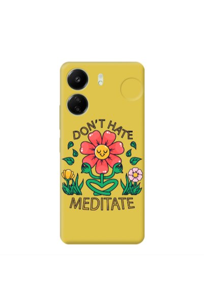 Other Xiaomi Redmi 13C Meditate Yellow Colored Silicone TPU Θήκη