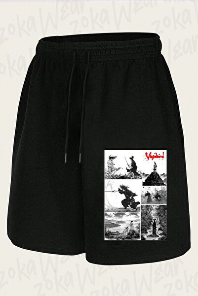 ZOKAWEAR Unisex Vagabond Manga Design Printed Shorts