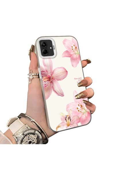 Hontinga Samsung Galaxy A04 Compatible Silicone Edge Hard Back Case Couple Ph...