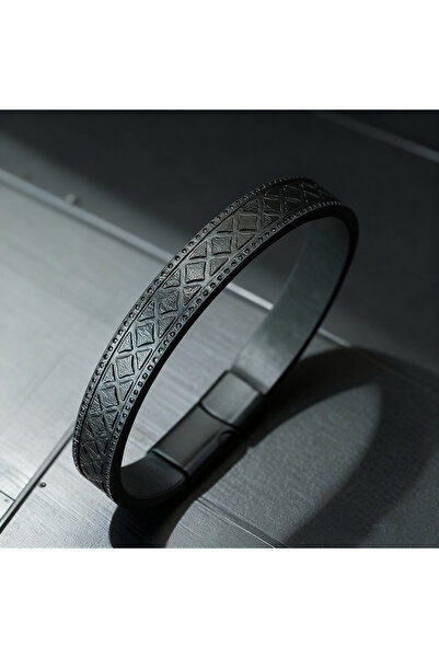 Choice Black New Punk Leather Bracelet For Men 3 Colors Available Detachable ...