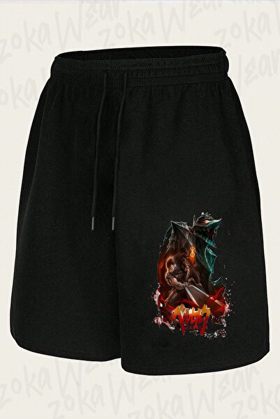 ZOKAWEAR Unisex Berserk Guts (Kara Zirh) Anime Character Design Printed Shorts