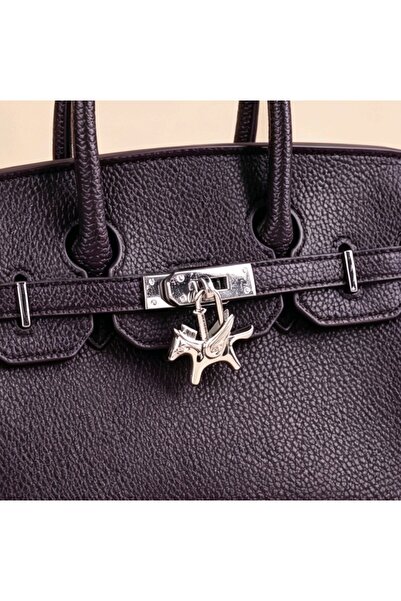 Choice Lock-Silver Mini Pegasus Shaped Metal Lock Bag Pendant High-End Alloy ...