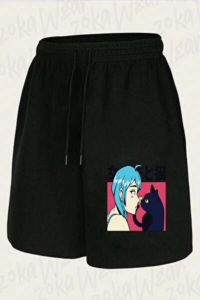 ZOKAWEAR Σορτς με στάμπα Unisex Design για γυναίκες και γάτες