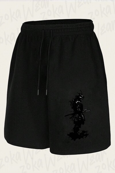 ZOKAWEAR Unisex Armored Samurai Design Printed Shorts