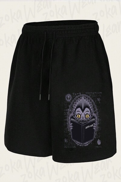 ZOKAWEAR Unisex Death Note Μινιμαλιστικό σορτς με στάμπα χαρακτήρα Ryuk