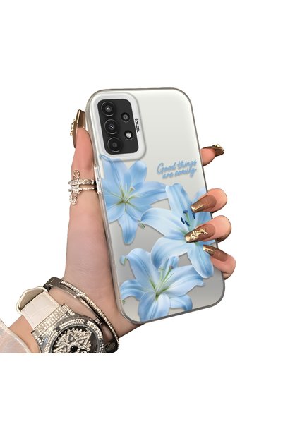 Hontinga Samsung Galaxy A04S Compatible Silicone Edge Hard Back Case Couple P...