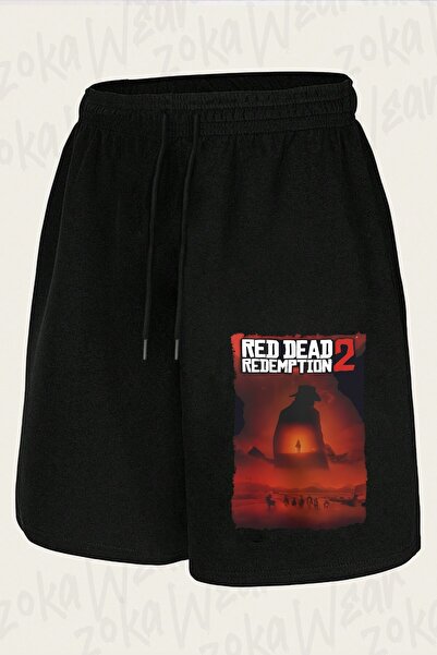 ZOKAWEAR Unisex Red Dead Redemption Design Printed Shorts