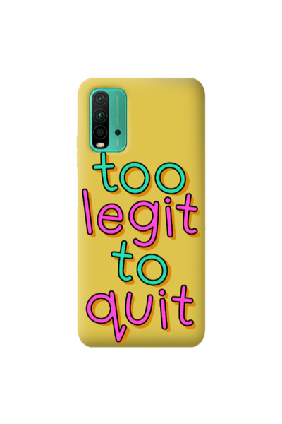 Other Xiaomi Poco M3 Too Legit To Quit Yellow Colored Silicone TPU Θήκη