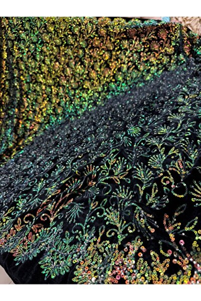 Generic Brand Velvet with Beads and Sequins (100X150Cm)