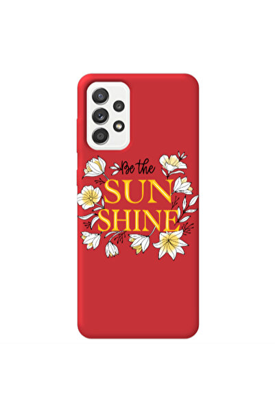 Other Samsung A13 4G Sun Shine Red Colored Silicone TPU Θήκη