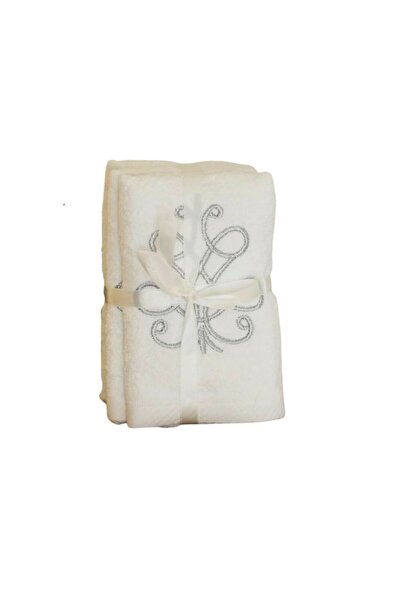 Dakakeen Concept Silver Cotton Bath Towel Set Soft Absorbent Assorted Towels