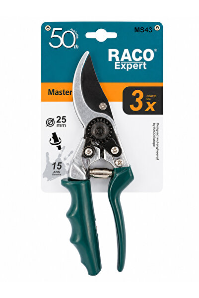 Raco Expert MS43 Profesyonel Döner Saplı Budama Makası 20 mm 210 mm Bağ Dal B...