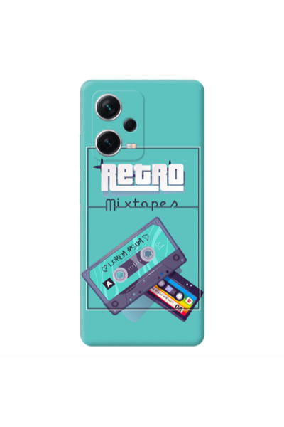 Other Xiaomi Poco X5 Mixtapes Turquoise Colored Silicone TPU Θήκη