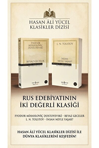 TÜRKİYE İŞ BANKASI KÜLTÜR YAYINLARI RUS EDEBİYATINDAN 2 ÖNEMLİ ESER BEYAZ GEC...