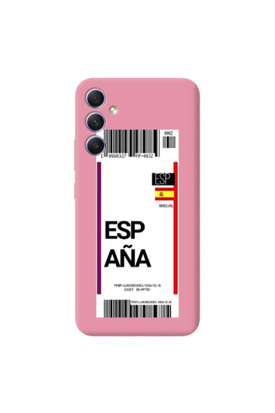 Other Samsung A34 Espana Arrival Pink Colored Silicone TPU Θήκη