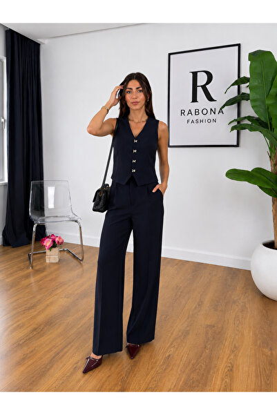 Rabona Fashion Elan Premium Vest & Palazzo Pants Set