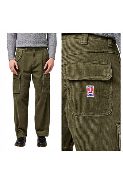 WRANGLER Pantaloni Barbati, Wrangler, CJ Loose Cargo, W32-L34 US, Verde, Loos...