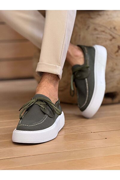 Aymood Mn2602 - Knitwear Men's Shoes Khaki