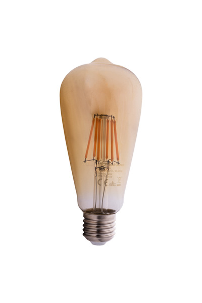 Total Green Bec LED EVO17 Filament ST64 6W E27 2200K Auriu